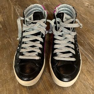 Brand New P448 High Top Side Zip Sneakers